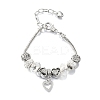 Alloy European Beads Charm Bracelets BJEW-F495-21P-2