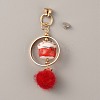 Ceramic Lucky Cat Small Pendant Mobile Phone Decoration FIND-WH0150-45A-1