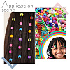 500Pcs 5 Colors Transparent Acrylic European Beads TACR-AR0001-21-5
