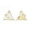 Rack Plating Alloy Pendant Rhinestone Settings FIND-G052-60LG-1