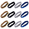 12Pcs 4 Colors Yarn & Rubber Elastic Headbands OHAR-GF0001-17-1