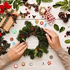 50Pcs 10 Styles Christmas Theme Handmade Polymer Clay Beads CLAY-YW0002-02-6
