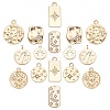 16Pcs 8 Styles Alloy Pendants PALLOY-SC0003-77G-1