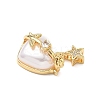 Brass Micro Pave Cubic Zirconia Pendants KK-D426-23A-G-2