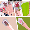 Cone Iridescent Paper Single Rose Packaging Gift Boxes LS-CON-WH0085-50B-5
