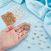 200Pcs 2 Colors Brass Bead Caps FIND-GO0003-29-3