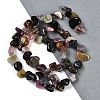 Natural Multicolor Tourmaline Nuggets Beads Strands G-B125-A12-01-2