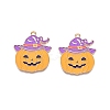 Halloween Theme Alloy Enamel Pendants PALLOY-N176-30-RS-1