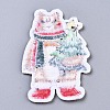 Bear with Christmas Tree Appliques DIY-S041-062-2