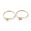 316 Surgical Stainless Steel Hoop Earrings Findings STAS-K146-039-45mm-G01-2
