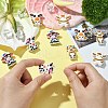 10Pcs 5 Styles Cattle Food Grade Eco-Friendly Silicone Focal Beads SIL-CJ0001-68-5