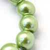 Baking Paint Pearlized Glass Pearl Round Bead Strands HY-Q003-10mm-26-3