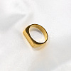 Rectangle 304 Stainless Steel Finger Rings for Men FS-WGDBD74-04-1