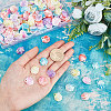 200Pcs 5 Colors Plastic Beads KY-GA0001-12-3