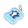 Printed 304 Stainless Steel Pendants SA-CBA4D1F-09G-C-2