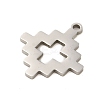 Non-Tarnish 304 Stainless Steel Pendants STAS-S123-03P-09-2