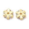 Brass Micro Pave Cubic Zirconia Beads KK-B134-38G-1