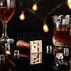 1Pc Golden Tone Brass Stamp Head DIY-OC0004-33F-5