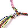 Polyester Braided String Cord Bracelet BJEW-I306-01A-3