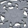 Floral Silicone Heat Insulation Coasters AJEW-K055-01A-3