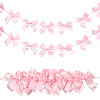 2Pcs Cloth Bowknot Hanging Banner for Christmas Tree Decoration AJEW-SP0002-82D-1