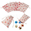 20Pcs 4 Styles Christmas Theme Cotton Fabric Cloth Bags ABAG-TA0002-04B-1