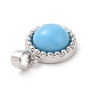 Synthetic Turquoise Charms KK-C245-01P-3