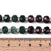 Natural Fuchsite & Garnet & White Moonstone Beads Strands G-T144-20B-01-5