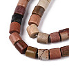 Natural Polychrome Jasper/Picasso Stone/Picasso Jasper Beads Strands G-T141-87A-3