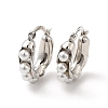 ABS Imitation Pearl Beaded Thick Hoop Earrings EJEW-F288-03P-1