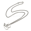201 Stainless Steel Necklace NJEW-Q336-01B-P-1