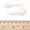 Electroplated 304 Stainless Steel Imitation Pearl Dangle Earrings LS-EJEW-Z129-18G-5