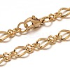 304 Stainless Steel Chain Bracelets BJEW-L531-06G-1