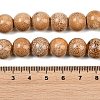 Handmade Fancy Antique Glazed Porcelain Ceramic Round Beads Strands PORC-L019-13mm-06-3