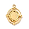 Ion Plating(IP) 304 Stainless Steel Pendant Cabochon Settings STAS-I197-005G-2