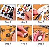 Oval Clear Glass Cabochon Cover DIY-PH0018-99AS-5