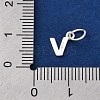 925 Sterling Silver Letter Charms STER-C012-01S-V-3