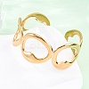 304 Stainless Steel Cuff Bangles for Women BJEW-D306-07G-1