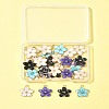 30Pcs 5 Colors Alloy Enamel Pendants ENAM-FS0002-07-6
