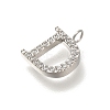 304 Stainless Steel Micro Pave Cubic Zirconia Pendants STAS-H228-06P-D-2
