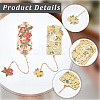 2Pcs 2 Styles Zinc Alloy Enamel Bookmarks AJEW-CP0003-98B-6