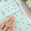40Pcs 2 Colors Brass Beads KK-BBC0015-12-3
