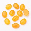 Grade A Natural Yellow Agate Oval Cabochons G-L394-08-16x12mm-1