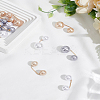 12Pcs 6 Styles Double Round Imitation Pearl Brooch JEWB-LP0005-03-1