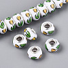 Opaque Resin European Beads RPDL-T004-01E-1