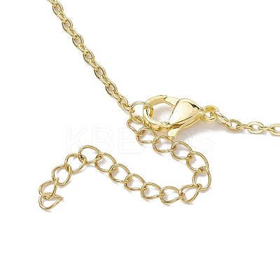 Crystal Stone Cage Pendant Necklaces NJEW-JN04760-02-1