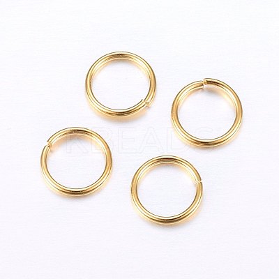 304 Stainless Steel Open Jump Rings STAS-O098-01G-02-1