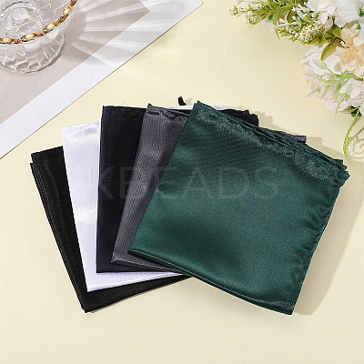 5Pcs 5 Colors Polyester Pocket Towel Accessories AJEW-CN0004-38-1