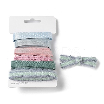 18 Yards 6 Colors Polyester Ribbon SRIB-C001-B02-1