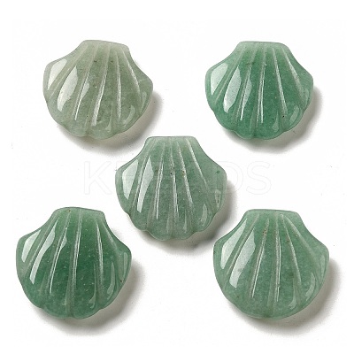 Natural Green Aventurine Carved Healing Shell Figurines G-K353-03F-1